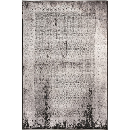 Tapis vintage gris en viscose Adam