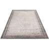 Tapis vintage gris géométrique en viscose Bastien