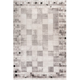 Tapis vintage gris en viscose Johnson