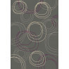 Tapis gris pour salon moderne Nadi