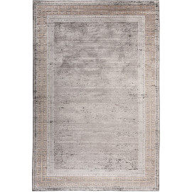 Tapis vintage gris en viscose Inca