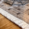 Tapis ethnique multicolore en polyester doux Bonnie