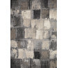 Tapis à courtes mèches contemporain gris Mendy