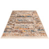 Tapis ethnique multicolore en polyester doux Angie