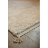 Tapis avec pompons lavable en machine design Bloom