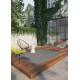 Tapis plat contemporain uni Basin