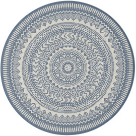 Tapis rond moderne plat intérieur et extérieur Belt