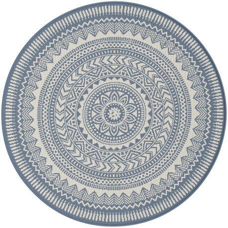 Tapis rond moderne plat intérieur et extérieur Belt