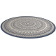 Tapis rond moderne plat intérieur et extérieur Belt