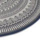 Tapis rond moderne plat intérieur et extérieur Belt