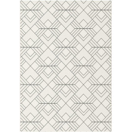 Tapis géométrique scandinave plat Biddle