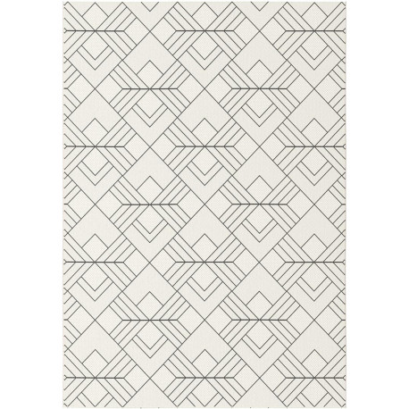 Tapis géométrique scandinave plat Biddle