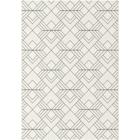 Tapis géométrique scandinave plat Biddle