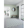 Tapis effet mosaique plat bleu Bloomfield