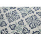 Tapis effet mosaique plat bleu Bloomfield