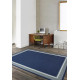 Tapis bleu plat intérieur et extérieur Bonner