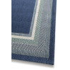 Tapis bleu plat intérieur et extérieur Bonner