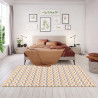 Tapis moderne jaune plat Bozeman