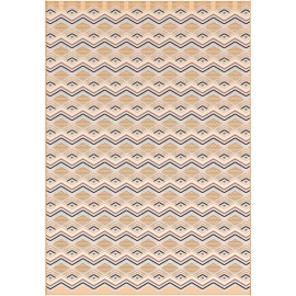 Tapis moderne jaune plat Bozeman
