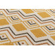 Tapis moderne jaune plat Bozeman