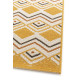 Tapis moderne jaune plat Bozeman