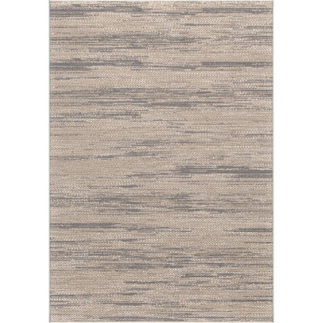 Tapis moderne rayé gris Broadus