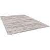 Tapis moderne rayé gris Broadus