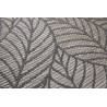 Tapis moderne floral plat gris Browning