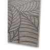 Tapis moderne floral plat gris Browning