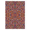 Tapis rectangle en laine feutrée fait main multicolore Chicago