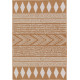 Tapis ethnique orange plat Butte