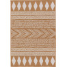 Tapis ethnique orange plat Butte
