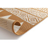 Tapis ethnique orange plat Butte
