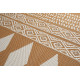Tapis ethnique orange plat Butte