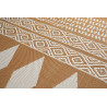 Tapis ethnique orange plat Butte