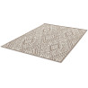 Tapis ethnique plat beige Bynum