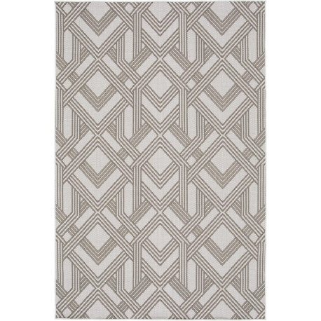 Tapis géométrique crème design Cameron