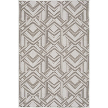 Tapis géométrique crème design Cameron