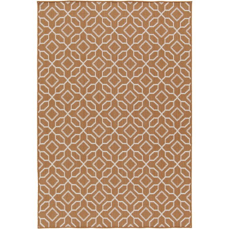 Tapis design orange plat Canyon Creek