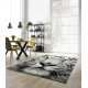 Tapis à courtes mèches design gris Chester