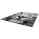 Tapis à courtes mèches design gris Chester