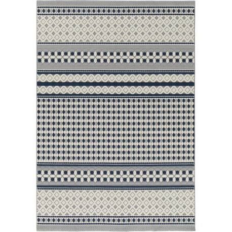 Tapis design pour salon bleu Clyde Park