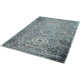 Tapis vintage turquoise rectangle Conrad