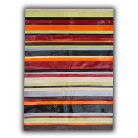 Tapis en cuir naturel multicolore Badajoz
