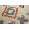 Tapis plat ethnique beige berbère Dagmar