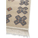 Tapis plat ethnique beige berbère Dagmar