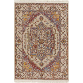 Tapis avec franges orient plat Darby