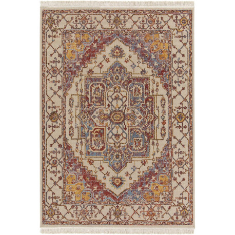 Tapis avec franges orient plat Darby