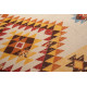 Tapis plat ethnique avec franges Dayton