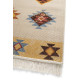 Tapis plat ethnique avec franges Dayton